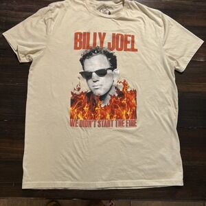 Lee Brand Billy Joel Shirt Men's Small, We Didn't Start The Fire new With Tag